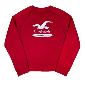 vintage y2k 2000s style Hollister longboards beach crewneck sweater XL summer